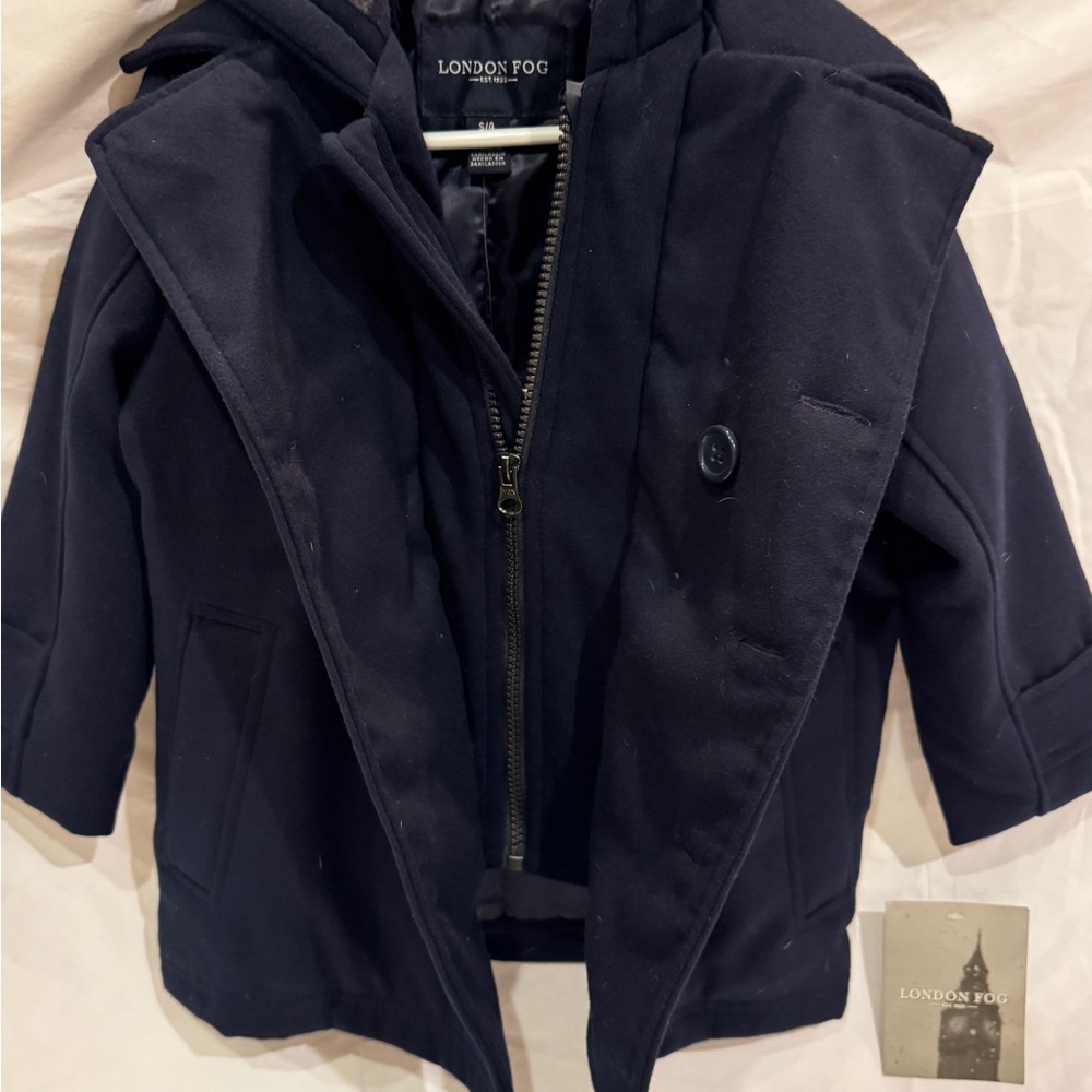 London Fog Kids Navy Pea Coat
